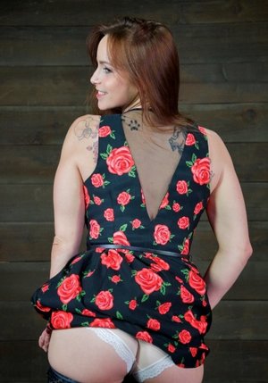 18 year old beauty Agnes takes great care in flaunting perky tits in the nude